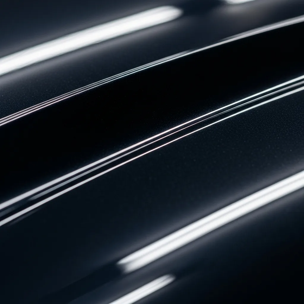 Mirror-perfect ceramic coated black automotive paint — Autospa Detailz