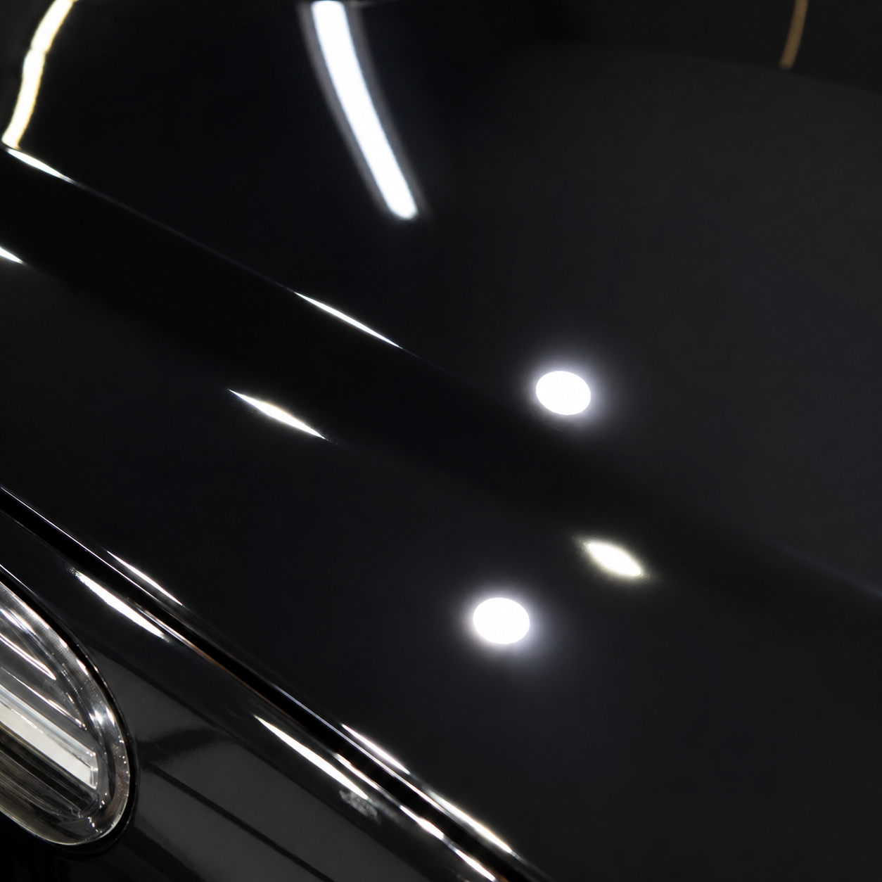 After paint correction — swirl-free gloss